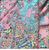 Шарфы Huajun 2 магазин || маленький розовый Dy "Legende de Foret" 90 шелковой шарф, печать твила, анти-морщины, ручная сшивая 9956049