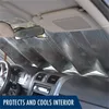 Schaduwgolfpatroon Design auto accessoires UV Bescherm Vouwbare voorruitzon voor voorramen interieur zonnescherm