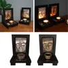 Candle Holders 1 Piece Buddha Face Holder Meditation Statue For Shop