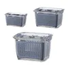 Контейнеры для хранения холодильника кухни с крышкой PEET Fresh-Heake Box Fruit Revire Craft Chibper 210922