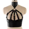 Bälten Rock Punk Stylish Accessories Bröst Midjeband Sele Gothic Handmade Pu Leather Body Bondage For Women Men