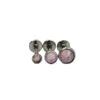 2Pc Flat CZ Gem Opal Lip Labret Stud Piercing Internall Thread Ear Tragus Cartilage Helix Stud Earring Body Jewelry 842 T2