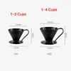Keramiska kaffefilter Droppfilterkopp Diamantform Permanent Häll över tillverkaren med separat stativ 210607