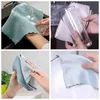 Kitchen Towel Anti-Grease Wiping Rags Super Absorbent Microfiber Efficient Fish Scale Wipe Cloth Lint Free Home Washing Dish Mirror Glass Car Cleaning Towels JY0756