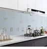 Wallpapers Kitchen Self-adhesive Water & Oil-proof High Temperature Wallpaper Peel And Stick Cabinet Old Furniture Renovation Wall Sticker