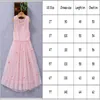 Девушки русалки платье для детей детские девочки принцесса вечеринка день рождения платье с цветами аппликации шариковое платье 3 цвета 2-7T Q0716