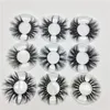 3D 100% Mink Eyelashes 25MM Dramatic Messy Volume False Eyelash Thick Long Soft Lashes Extension for Beauty Makeup