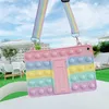 Silicone Case It Kids Tablet Covers For IPad Pro 12.9 10.9 10.2 11 2021 Air 4 With Holder Rainbow Computer Bracket Cartoon Full Cover Including Lanyard8586946