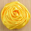 30 sztuk / partia 2 cal Multilayer Satin Rosettes Rose Flowers for Girl Headband DIY Akcesoria do włosów FH44 X0722