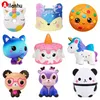 NOUVEAU! NOUVEAU!!! Squishy Kawaii licorne cheval gâteau cerf Animal Panda écrase lente augmentation soulagement du Stress jouets à presser pour les enfants