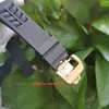 2 Wysokiej jakości zegarek zegarek na rękę 50 mm x 40 mm R M 011 LUSINBACK LUMINESCENT ROTE GOLD ROUM BAMBE BLACK Transparent Mechanica2553