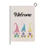 Happy Pasen Bunny Garden Flag Double Sized 12,5 x 18 Inch Spring Rabbit House Flag Yard Outdoor Decoratie Jute