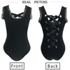 Laço de verão costura costas traseira strap colete camisa preta feminino casual fundo sexy top 210515