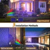 Lâmpada de projeção RGB Laser Laser Luzes Movendo Estrelas Vermelhas Verde Azul Chuveiros Garden Jardim À Prova D 'Água À Prova D' Água IP65 Decoração com Remoto e Base Suporte