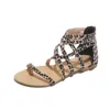 Sandalen mooie zomer mode enkel-wrap cross-tied vrouwen flat met rits dekking hiel uitgehold pumps elegante dame peep neus schoenen