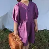Летние тонкие короткие комбинезоны девушка одежда для S детей комбинезон малыш 210528