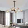 Kroonluchters Nordic LED Kroonluchter Moderne Woonkamer Dining Keuken Bal Plafond Opknoping Lamp voor in de Hall Loft Home Decor Light armaturen