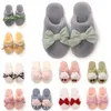 Fashion Bowknot Winter Fur Slippers for Women Yellow Pink White Snow Slides Indoor House Outdoor Girls Ladies Furry Slipper Shoes size 36-41