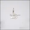 Andra kroppsmycken 925 Sier Fake Piercing Nose Ring Septum Hoop Handmade guldfyllda faux Custom Punk Drop Delivery 2021 BF0SW