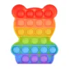 All Design Rainbow Color Bubble Fidget Sensory Toy Adult Kids Desktop Party Game Funny Antistress Decompression Toys Present