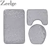 Thicken Flanel Badkamer Tapijt Toilet Tapijten 3D Cobble Embossing Bath Mats Badkamer Antislip Tapijt Matten Toiletvloers Matten 211109