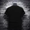 Moda colorida s mens camisetas Slim Sleeve curta O Pescoço Streetwear Modal Algodão Tee Camisetas de Verano Hombre 210629