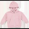 Outono zip up hoodies crianças corredor suave moletom camisolas garoto meninas meninas tops jackets hj151173 211029