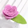 20st Fashion Cute Felt Rose Flower Snap Clips Cartoon Floral Hairpins Boutique Hair Accessories for Girls Princess Headwear3038525