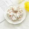 Vintage Print Pattern Hair Rope Women Scrunchies Hair Bands Elastic Hairbands Ladies Hair Accessories