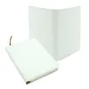 Notepads A5 Sublimation Journals with Double Sided Tape Thermal Transfer Notebooks DIY White Blanks Faux Leather Journal A02