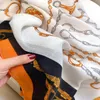 Sciarpe Sciarpa di cotone per le donne inverno caldo viscosa arancione arancione pois stampa designer moda pashmina scialle sciarpe