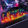 Strata Líquido RGB Mouse Pad Gamer Com Backlight E-Sport Games Accessorie Table Accessorie LED Art Mousepad Para PC Bears Mouse Pad.