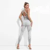 Seamless Hyperflex High Waist Leggings Suits Tracksuit Cloth Gym Yoga Set Sport Athletic Fitness Top Bra Pants For Women 210802