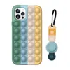 Fidget Oyuncaklar Silikon Cep Telefonu Kılıfı Dekompresyon Renkli Düşünme Satranç Yapboz Oyunu Uygun 11 12
