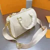 Super Classic Pillow Bag Old Flower Crossbody Handbag Women Gold Chain Shoulder Bags Fashion Letter Prints Tote Package Qulity Zipper Pouch
