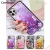 Comccccccccant Quicksand Glitter Case dla iPhone 13 12 11 Pro Maksymalna dynamiczna płyn ochronny telefon TPU Projektant telefonów komórkowych