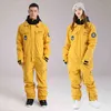 Açık Erkekler Kar Takım Elbise Kapşonlu Rüzgar Geçirmez Adam Kayak Tulum Eşofman Su Geçirmez Erkek Snowboard Tulum Kıyafetler Giysileri 220106