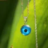 S2180 Turkish Symbol Evil Eyes Pendant Necklace Resin Bead Glass Blue Eye Necklaces