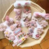 Haaraccessoires 9 stcset schattige cartoon bloemen bowknot clips voor meisjes barettes zoete haarspelden hoofddeksels kinderen mode8455708