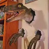 Wall Mounted Dinosaur Sculpture Art Life-like Bursting Bust Poster And Prints For Home 210811