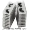 Falska ögonfransar Partihandel 100/500/1000 st 3D Mink Lashes Natural Lots Produkter Makeup Fluffy i Bulk