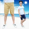 Boys casual pants boys cotton knee length shorts kids beach child sports 3-15T summer trousers teenage 210723