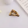 Hair Clips & Barrettes 2021 Retro Fashion Style Accessories Triangle Leopard Print Acetate Tortoiseshell Claw For Woman Girls