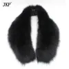 Véritable fourrure de renard unisexe colliers pour vestes Lusury gilet chaud anneau foulards nouvelle Russie 2021 cuir véritable fourrure de renard écharpe hiver H0923