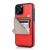 Lyx telefonskydd Läder plånbok Fodral för iPhone 12 11 Pro Max XR XS 6s 7 8 Plus Kreditkort Fickskyddskal