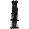 Ocstrade Runway Fashion Maxi Long Bandage Dress Women Sexy Strapless Black Bodycon Evening Party 210527