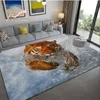 카펫 표지 표범 호랑이 카펫 지역 깔개 거실 도어 매트 매트 미국 3D 동물 욕마 매트 패턴 인쇄 깔개 침실