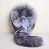 Real Fox Fur Hats For Women Winter Fashionable Stylish Russian Thick Warm Beanie Hat Natural Fluffy With Tail Bomber