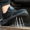 Chaussures de sécurité à la mode chaussures de travail pour hommes avec embout en acier bottes de sécurité indestructibles baskets de travail pour hommes bottes de travail anti-crevaison