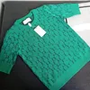 G Guuui Guxci Summer Spring Gussie wysokiej jakości Jacquar Sweters Women Fashion Letters Knit T-shirty na świeżym powietrzu dziewczyny